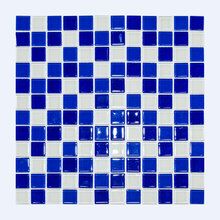 Мозаика стекло Elada Crystal CB021 (327*327мм) бело-синий