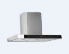 Кухонная вытяжка Dach Zara 90 Inox настенная 900куб.м/час,42Дб,сенс.,LED 2х1,5Вт,нерж.сталь/передн.панель черн.стекло