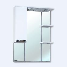 Зеркало-шкаф Bellezza Симона 75см с подсв. левое белое 4614012002011