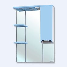 Зеркало-шкаф Bellezza Симона 75см с подсв. правое голубое 4614012001106