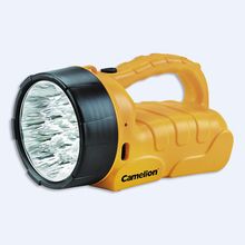Фонарь-прожектор Camelion LED29317 (акк. 6V 4Ah) 19 светодиодный 1.2W(48lm), желтый+черный/пластик, з/у 220V