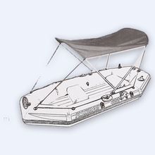 Навес-зонт Jilong для надувной лодки Fishman II, 170х100х100 см, 898214