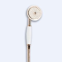 Ручной душ со шлангом 150см Cezares DEF-02-Bi Бронза ручка Белая