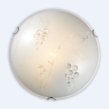 Настенно-потолочный светильник Сонекс 104 SN14 035 E27 100W 220V хром/белый/декор прозрачн TRAUBE