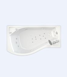 Акриловая ванна Radomir Миранда-Стандарт 1680*950 компл. White левая, метал.каркас, слив, фронт.панель, 4станд.форс.по периметру, 2форс.для ног, 3форс