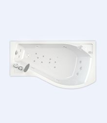 Акриловая ванна Radomir Миранда-Стандарт 1680*950 компл. White правая, метал.каркас, слив, фронт.панель, 4станд.форс.по периметру, 2форс.для ног, 3фор