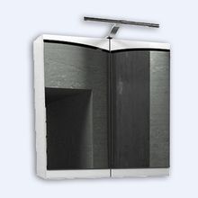 Шкаф зеркальный Edelform Конкорд 65 со светильником белый