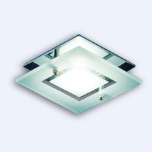 Светильник с накладным стеклом квадрат. Италмак Quartz 51 3 05 хром MR 16 IT8059B