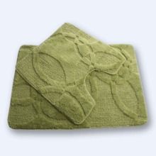 Набор из 2-х ковриков Fixsen FX-0128A-2 Green, 60*90/60*60 ворс 1,5, м/ф на латексной основе зеленый