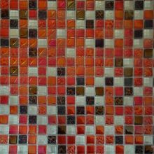 Мозаика стеклянная с камнем Керамоград DGS016 15*15 (300х300х8)