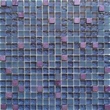 Мозаика стеклянная с камнем Керамоград SSZGS103 15*15 (300х300х8/6)