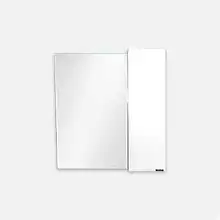 COMFORTY. Зеркало-шкаф "Неаполь-80" белый глянец