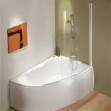 Шторка для ванны Jacob Delafon E4910-GA на ванну MICROMEGA DUO сияющий хром