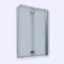 Шторка для ванны Radaway Torrenta PND/R 1210*1500 хром, графит стекло 6мм 201203-105NR