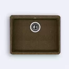 Кухонная мойка врезная Florentina Вега 500 из искусственного камня подстольная 540х420 коричневый