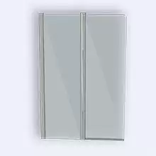 Шторка для ванны Ravak Chrome CVS2-100 L белый+стекло transparent 7QLA0100Z1