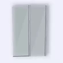 Шторка для ванны Ravak Chrome CVS2-100 R белый+стекло transparent 7QRA0100Z1
