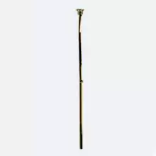 Сливная труба Kerasan Waldorf 754791 для высокоур.бачка с цепочкой и керамической ручкой, цвет-золото