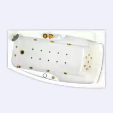 Акриловая ванна Radomir Аризона 1700*1000 компл. Gold правая, рама, слив, 5форс.по перим. (3Джереми+2Магну