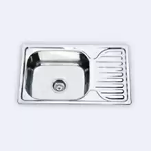 Кухонная мойка Premial PL 6642 прямоугольная 660*420*180 глянец, сталь 0,8