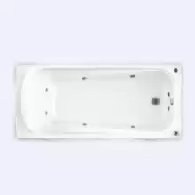 Акриловая ванна Radomir Роза-Стандарт 1700*770 компл. Chrome метал.каркас, слив, фронт.панель, 6станд.форс.по периметру