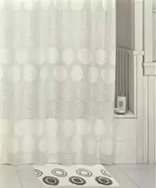 Штора для ванной комнаты Iddis Chequers, white 432P20RI11 Размер: 200х200