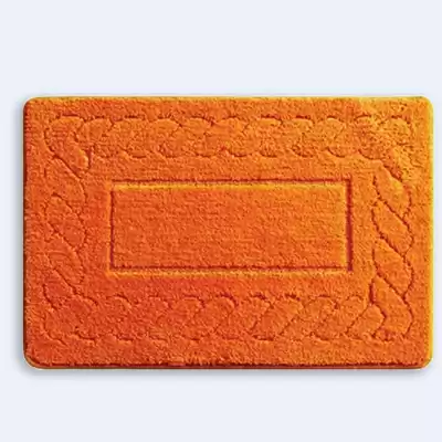 Коврик из микрофибры Milardo Clever Plait (orange) 320M580M12 Размер 50х80 см