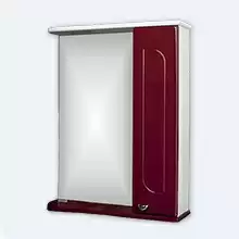 Шкаф-зеркало Радуга Бордовый 55 правый Айсберг
