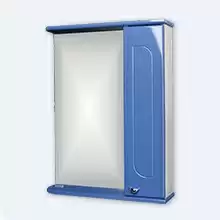 Шкаф-зеркало Радуга Синий металлик 55 правый Айсберг