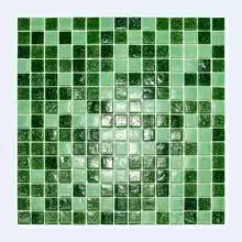 Мозаика стекло Elada Econom MC109 (327*327мм) зеленый микс