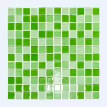 Мозаика стекло Elada Crystal CB011 (327*327мм) зеленый микс