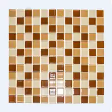 Мозаика стекло Elada Crystal CB521 (327*327мм) бежево-коричневый