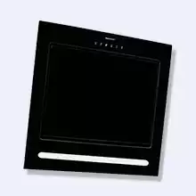 Кухонная вытяжка Rainford RCH-3937 Black, черное стекло, настенная, ширина 900 мм.