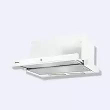 Кухонная вытяжка Rainford RCH-6601Т Plus FG White , белое стекло,встраиваемая, ширина 600 мм.
