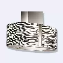 Кухонная вытяжка Falmec Mirabilia Zebra 85х47 макси-островная стекло (рег.внутр.подсв.корпуса)