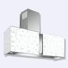 Кухонная вытяжка Falmec Mirabilia Alphabet 67х46 пристенная стекло (рег.внутр.подсв.корпуса)