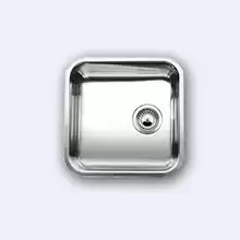Мойка кухонная Blanco Supra 400-U 430x430 нерж.сталь полированная с клапаном-автоматом 518202