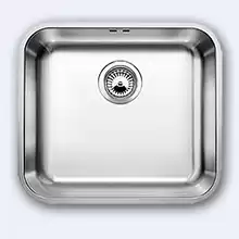 Мойка кухонная Blanco Supra 450-U 480x430 нерж.сталь полированная с корзинчатым-вентилем 518203
