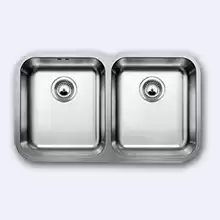 Мойка кухонная Blanco Supra 340/340-U 765x450 нерж. сталь полированная 519716
