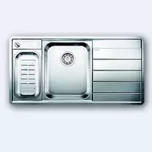 Мойка кухонная Blanco Axis 6 II S-IF 1000x510 (чаша слева) нерж.сталь зеркальная полировка с клапаном-автоматом 516530