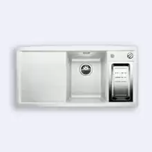 Кухонная мойка Blanco Axia 6 S-F 990x500 silgranit (чаша справа) белый с клапаном-автоматом 517649