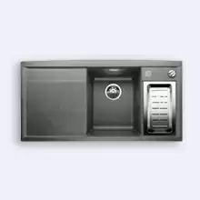 Кухонная мойка Blanco Axia 6 S-F 990x500 silgranit (чаша справа) алюметаллик с клапаном-автоматом 516876