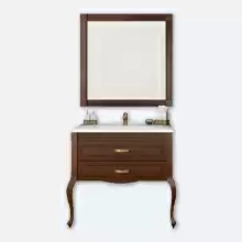 Комплект мебели Opadiris Фреско 80 светлый орех с темной патиной (тумба с раковиной + зеркало) 864х865х486