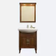 Комплект мебели Opadiris Мираж 65 светлый орех (тумба с раковиной + зеркало) 650х860х480