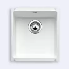 Кухонная мойка Blanco Subline 375-U 414x456 керамика глянцевый белый PuraPlus с клапаном-автоматом 516042