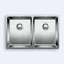 Кухонная мойка Blanco Andano 340/340-IF 745x440 нерж.сталь полированная с клапаном-автоматом 520831