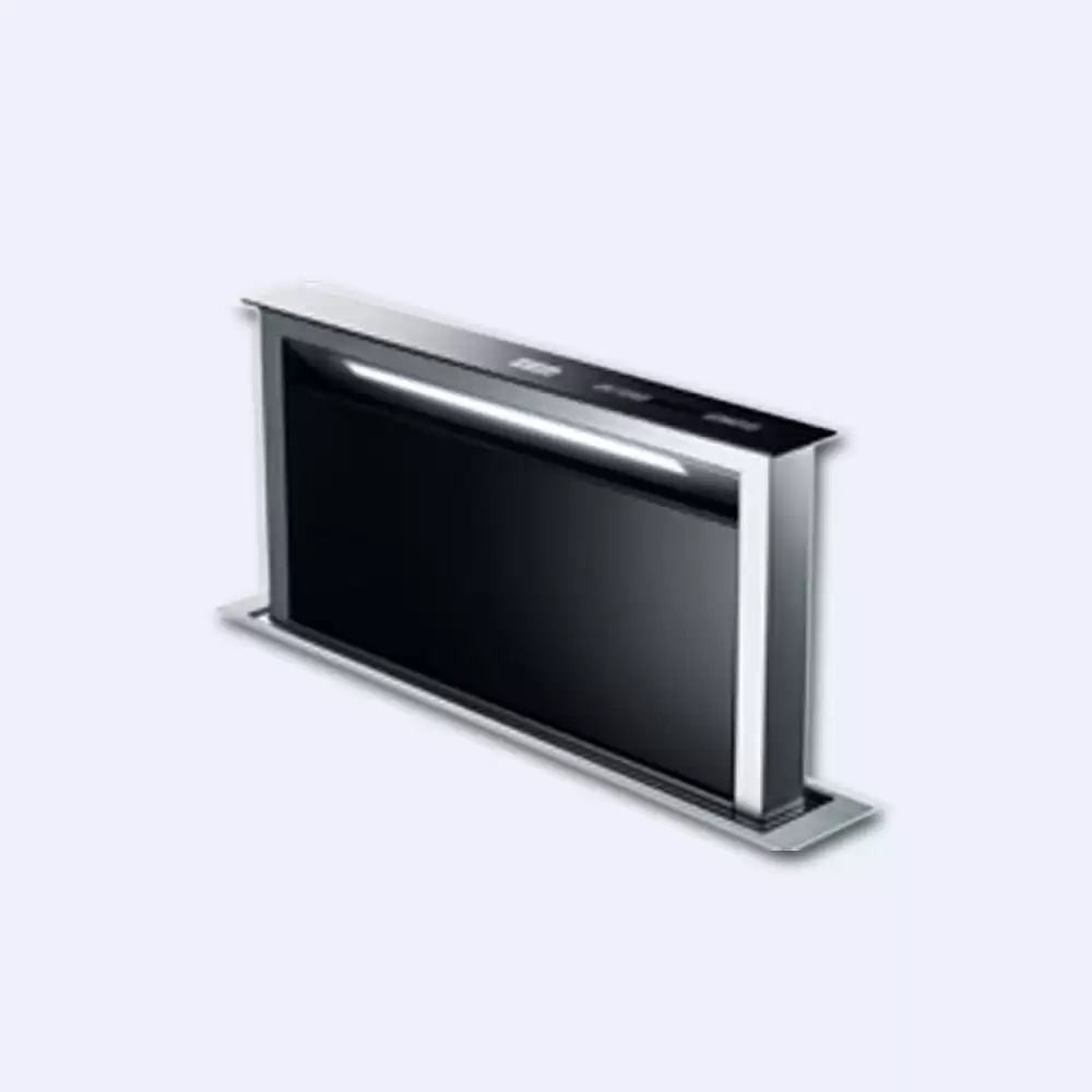 Кухонная вытяжка Falmec Design+ Downdraft (без мотора) 90 встраиваемая в столешницу нерж.сталь AISI 304+черное стекло