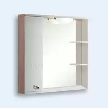 Зеркало со шкафом Aquaton Аттика 38-2 (левый) белое (862*853*165)