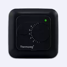 Терморегулятор THERMO Thermoreg Ti - 200 Black (черный) для серии розеток АВВ Busch-Duro; Eljo