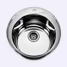 Кухонная мойка Emap 510C electrolize d510/180 врезная 1чаша штампованная, матовая, нерж.сталь 0,8мм, выпуск 3,5